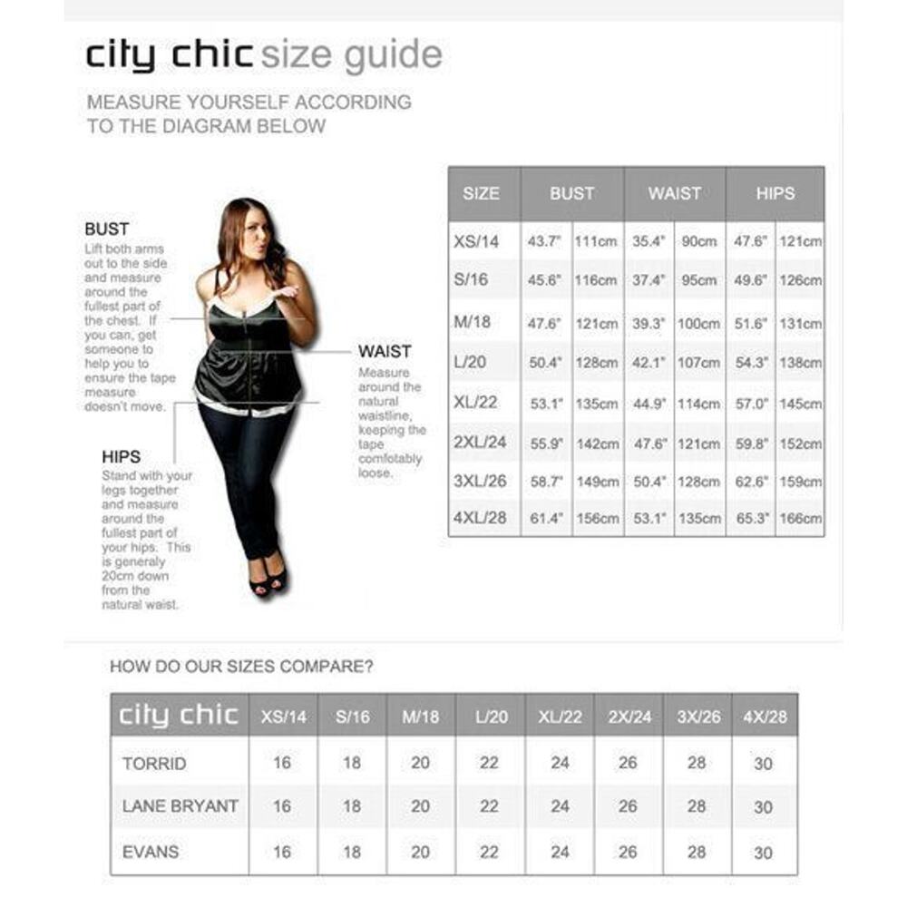 ✨2/$20 NWT City Chic Scoop Print Shorts Black Wht XL Women's Plus Size 22 Beachy - Picture 13 of 15